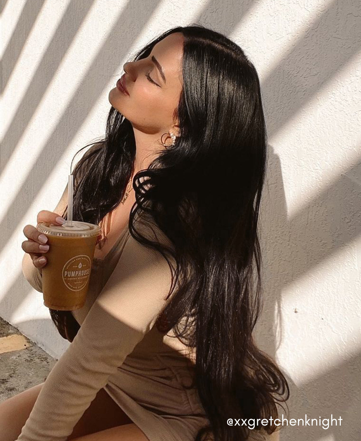 invisible clip-in hair extensions natural black.