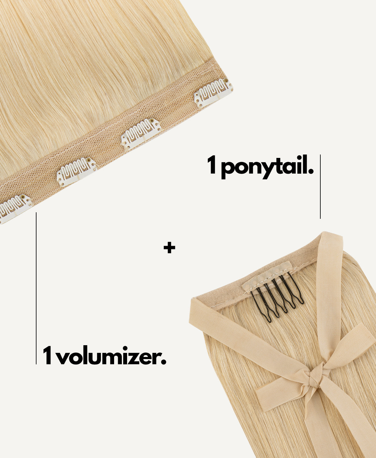 half up/half down #613 light blonde.