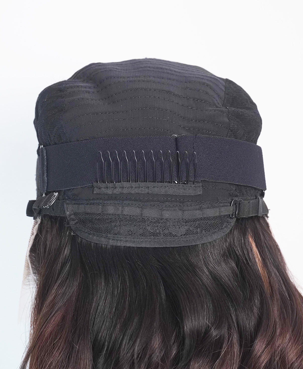 lace front human wig - 20" light brown balayage.