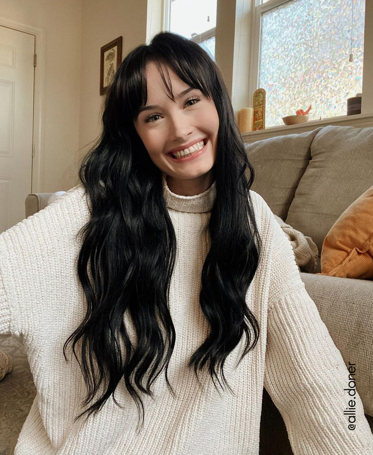 invisible clip-in hair extensions dark brown.