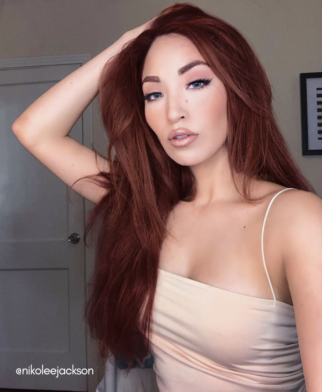 invisible clip-in hair extensions auburn.