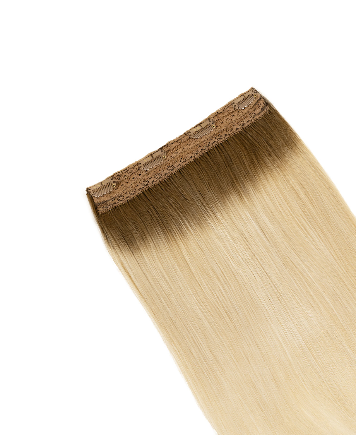 clip-in volumizer rooted blonde.