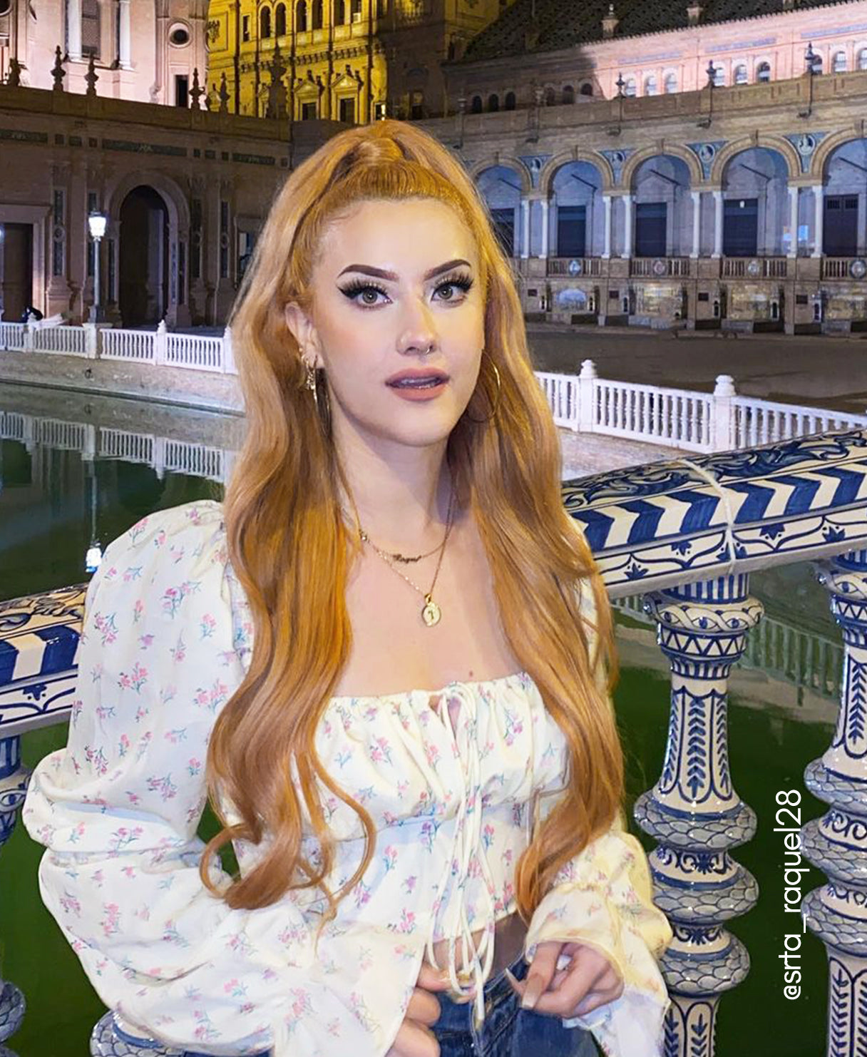 invisible clip-in hair extensions strawberry blonde.