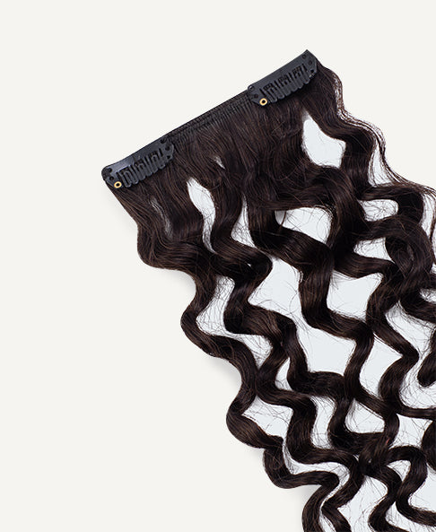 curly clip-in extensions starter set (#2).