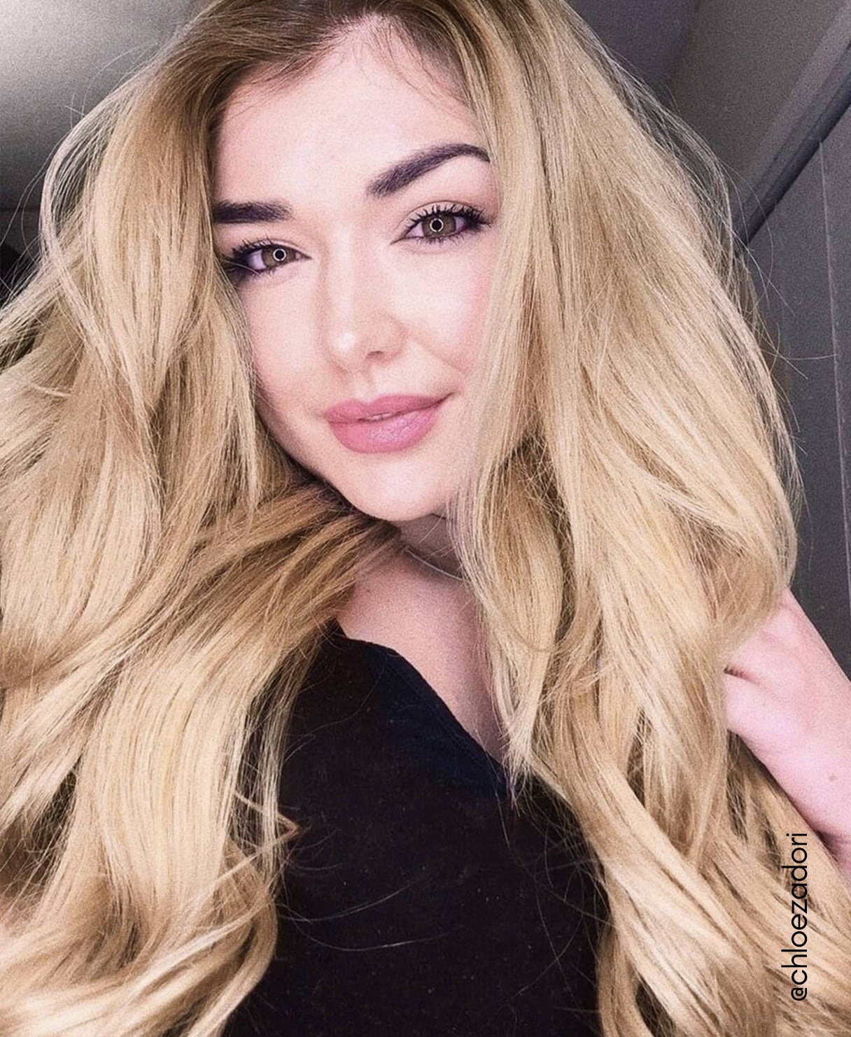 clip-In volumizer honey blonde.