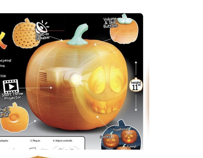 Sainishops™Talking Pumpkin Lantern Christmas Halloween Pumpkin Lantern Projection