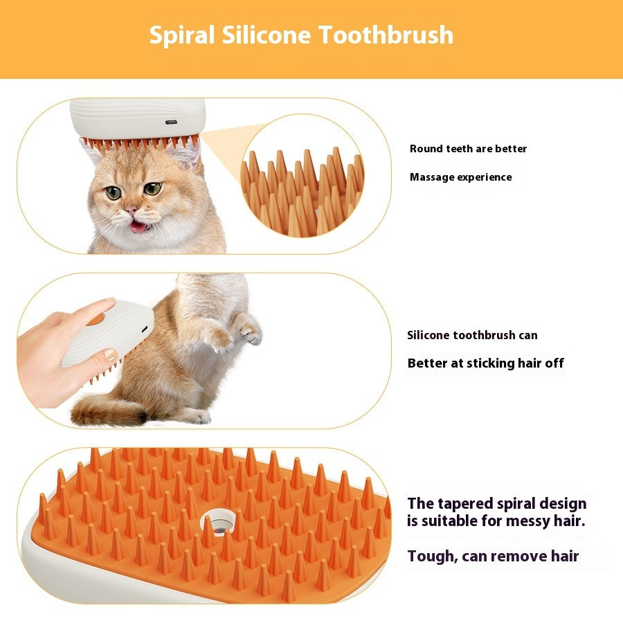 Sainishops™USB Pet Steam Brush Massage Comb