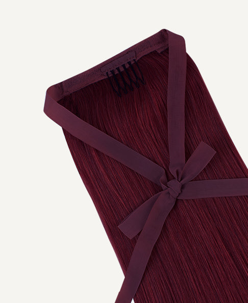 ponytail - cherry red.