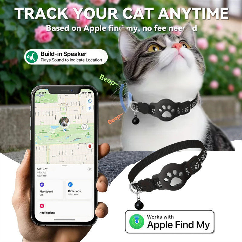 Sainishops™Creative Cartoon Printed Pet Cat Locator Collar