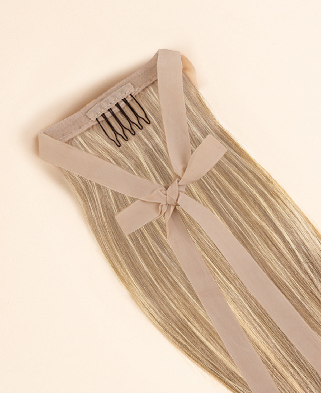 ponytail - blonde highlights.