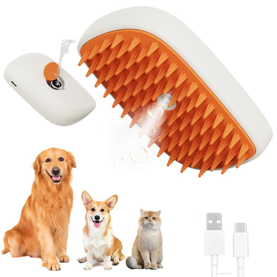 Sainishops™USB Pet Steam Brush Massage Comb