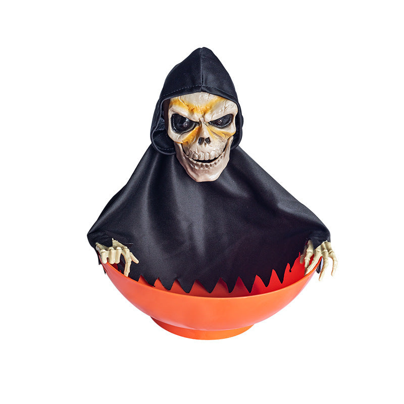 Sainishops™Halloween Ornament Fruits Tray Scary Skull Decorative Candy Organizer