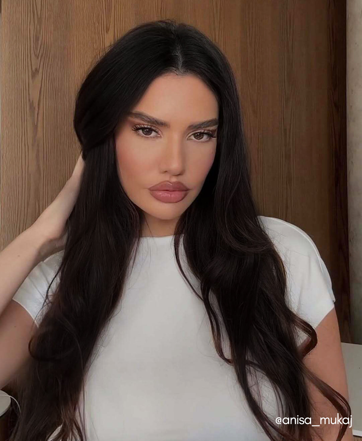 clip-in volumizer dark brown.