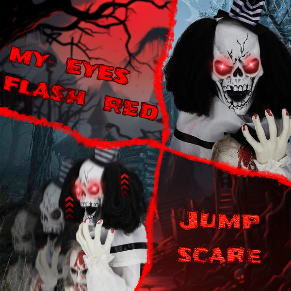 Sainishops™Halloween Decoration Scary Clown Sound Actived Party Decor