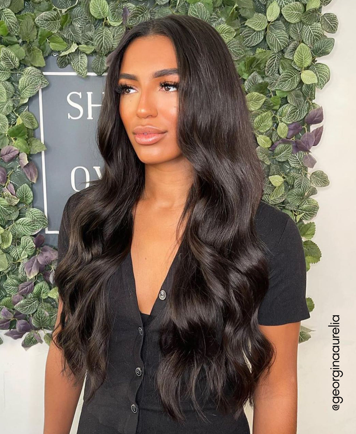 clip-in hair extensions dark brown.