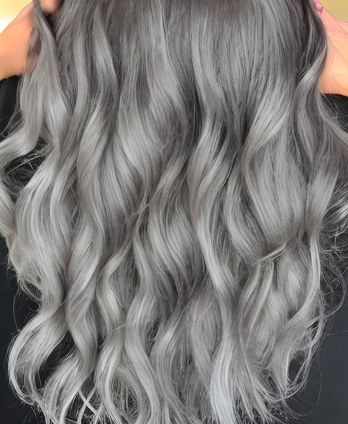 clip-in hair extensions salt & pepper.