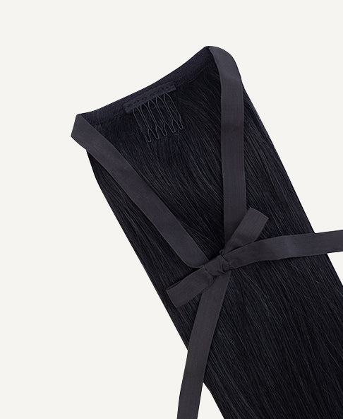 ponytail - jet black.