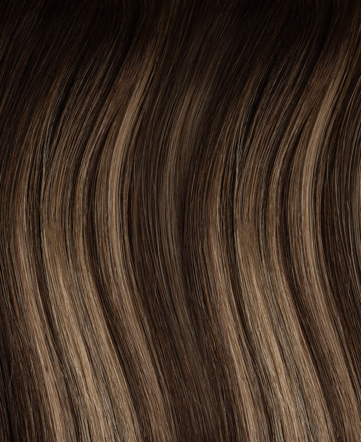 ponytail - ash brown balayage.