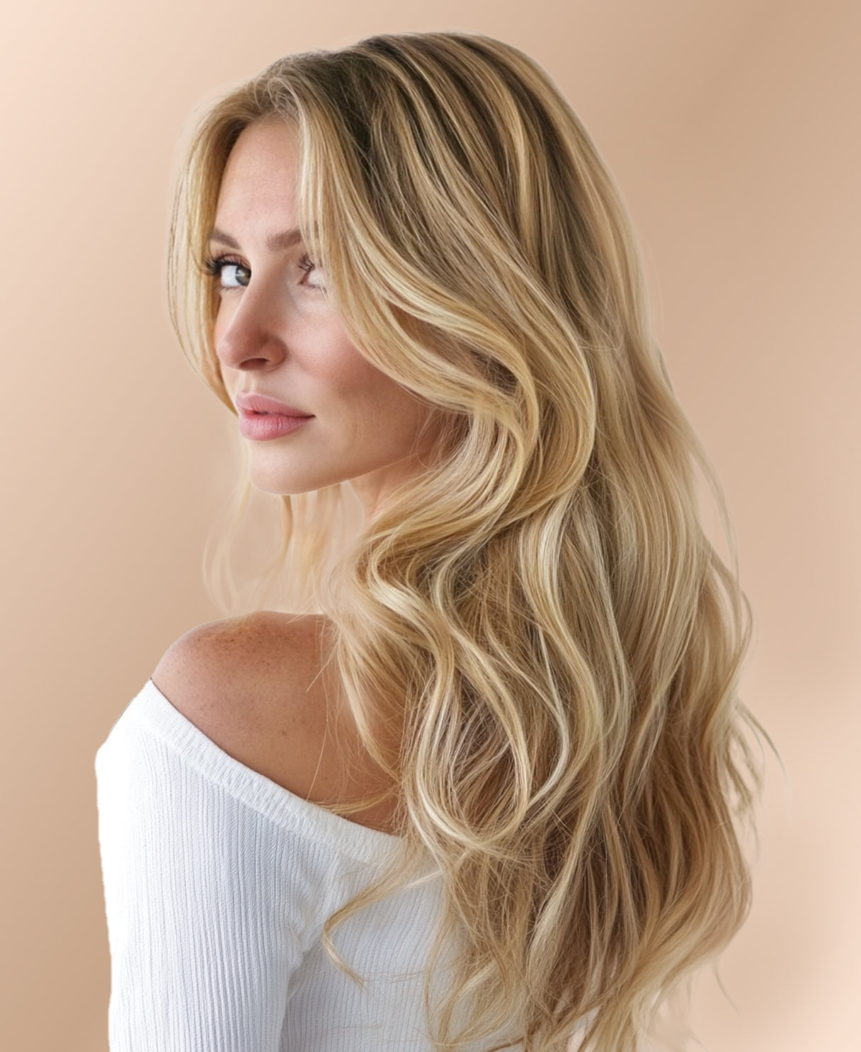 clip-in hair extensions dirty blonde.