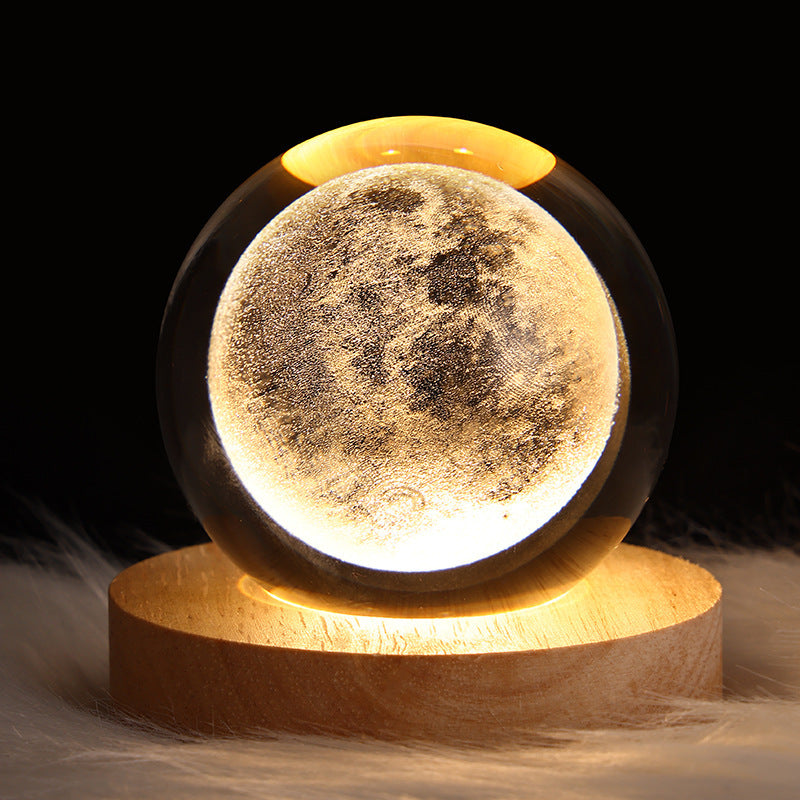 Sainishops™LED Night Light Galaxy Crystal Ball Table Lamp