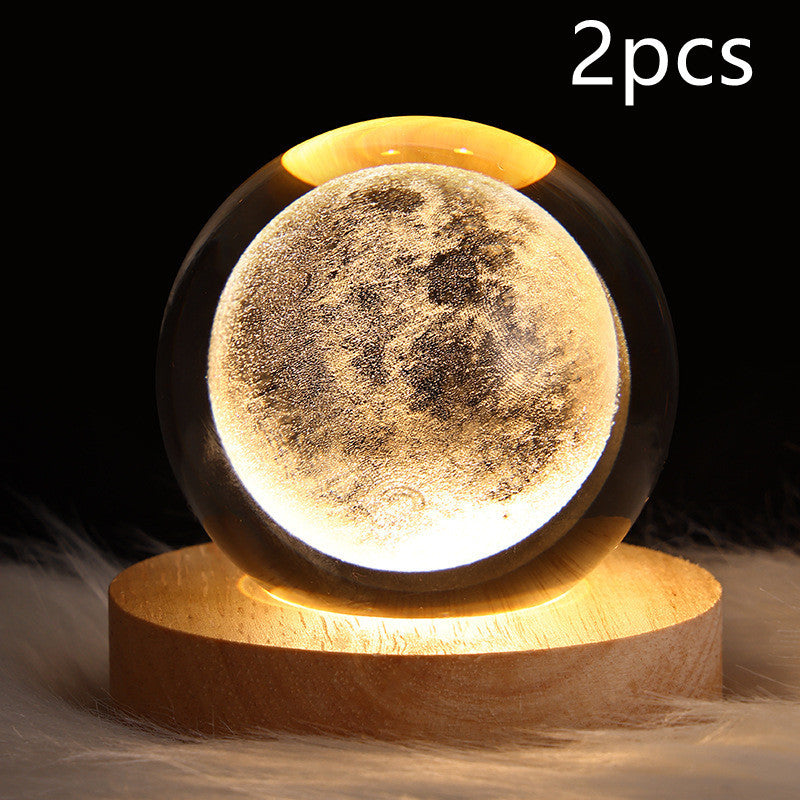 Sainishops™LED Night Light Galaxy Crystal Ball Table Lamp