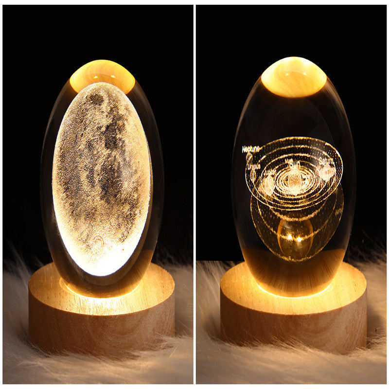 Sainishops™LED Night Light Galaxy Crystal Ball Table Lamp