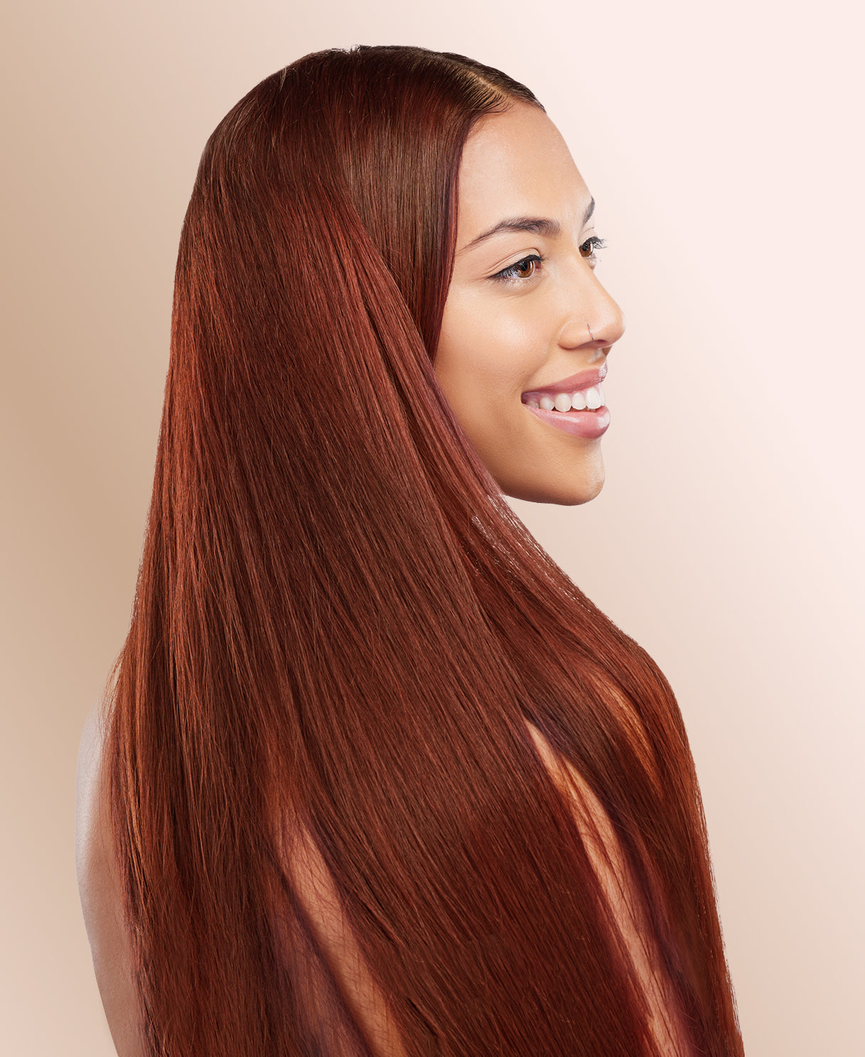clip-in hair extensions pumpkin spice.