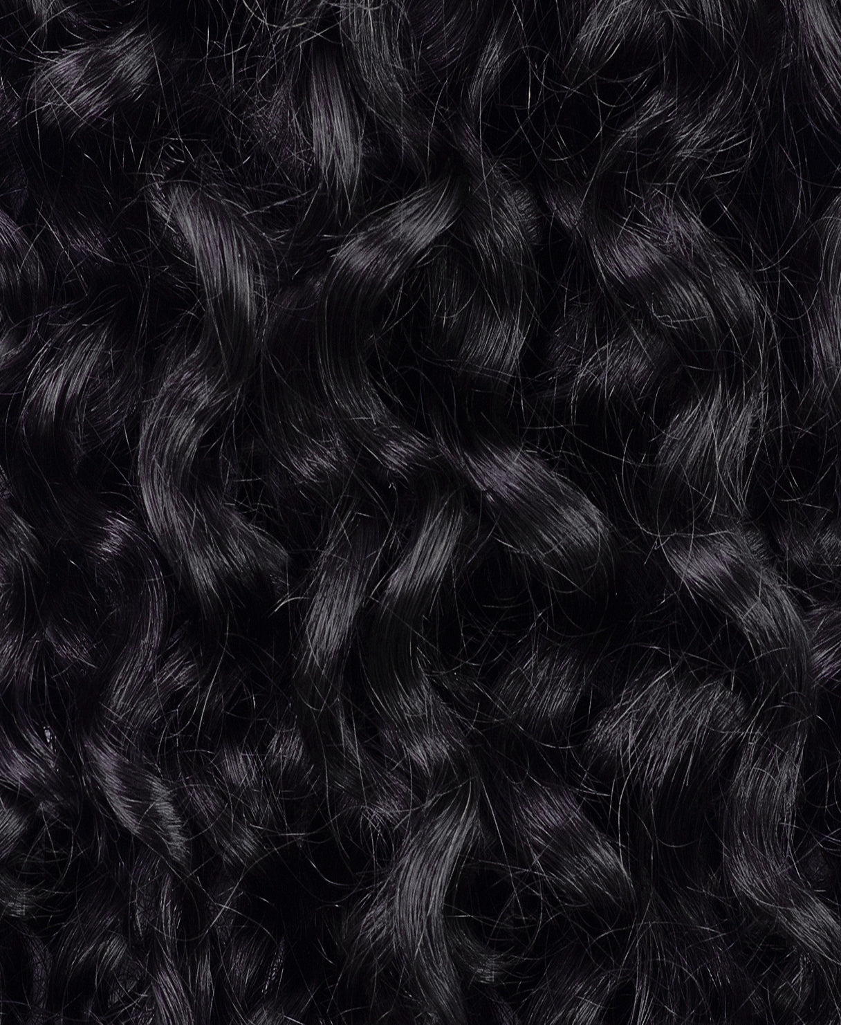 curly tape-in hair extensions jet black.