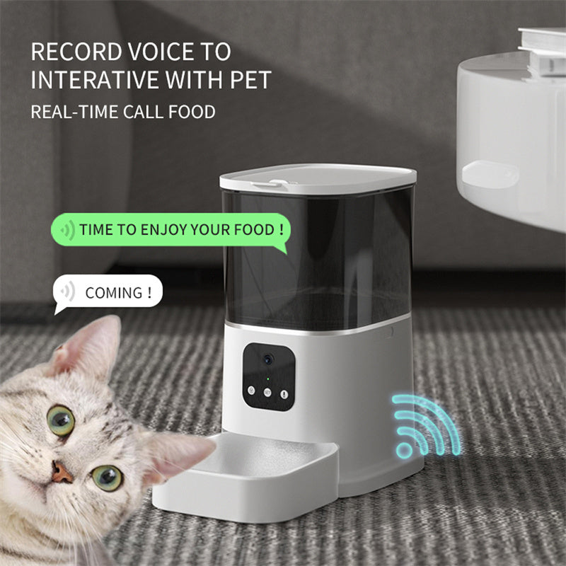 Sainishops™Pet Automatic Feeder Large Capacity Smart Voice Recorder APP Control