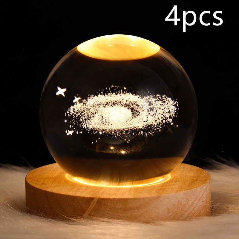Sainishops™LED Night Light Galaxy Crystal Ball Table Lamp