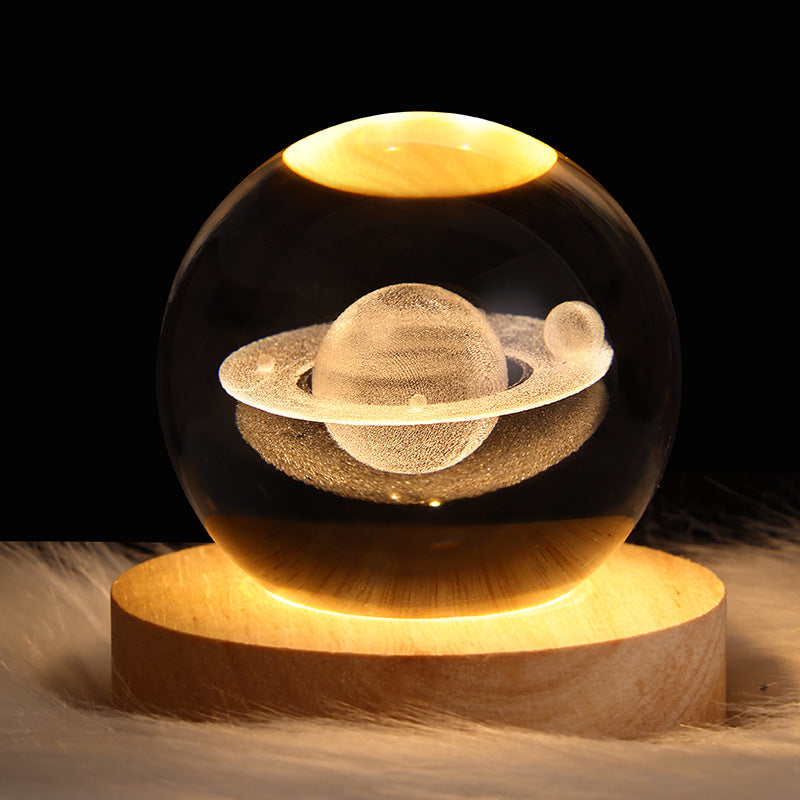 Sainishops™LED Night Light Galaxy Crystal Ball Table Lamp