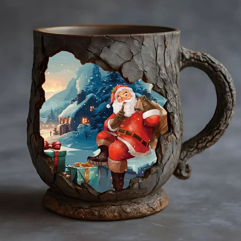 Sainishops™Resin Bigfoot Forest Flame Mark Cup