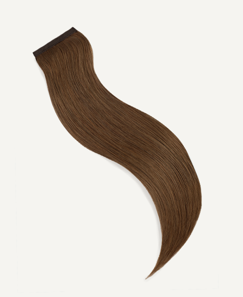 ponytail - light brown.