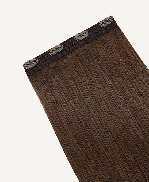 clip-in volumizer light brown.