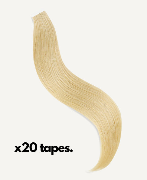tape-in hair extensions  light blonde.