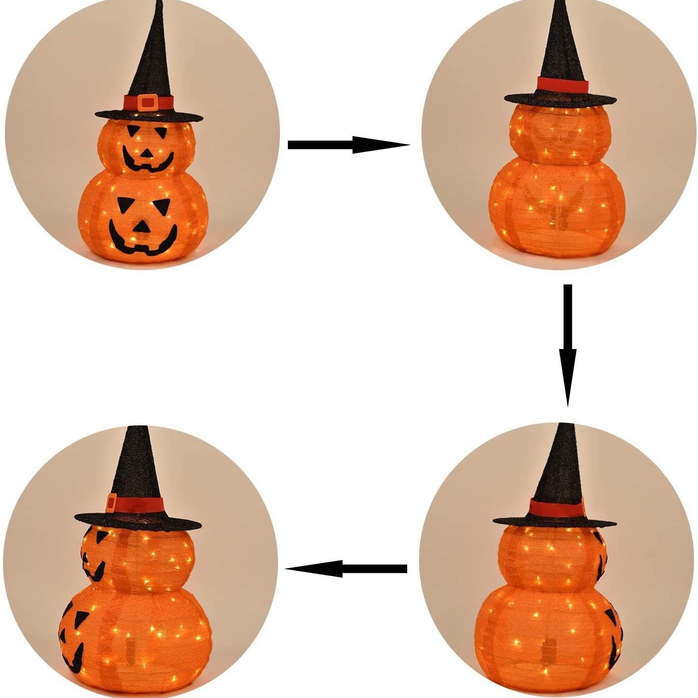 Sainishops™Halloween Collapsible Pumpkin Decorations