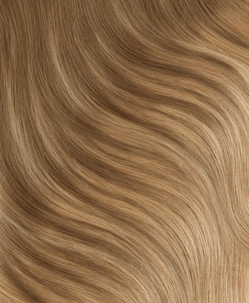 tape-in hair extensions teddy blonde.