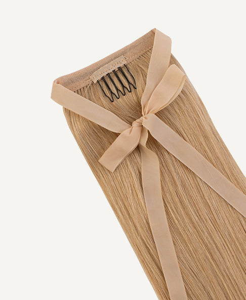 ponytail - medium blonde.