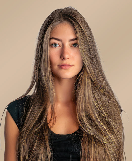 clip-in volumizer dark blonde.
