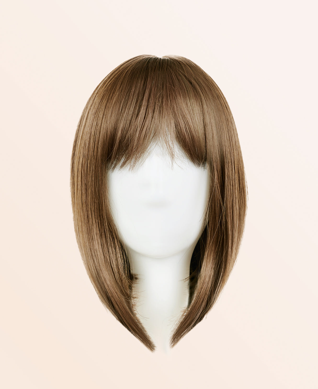 hair topper with bangs 12" dark blonde.