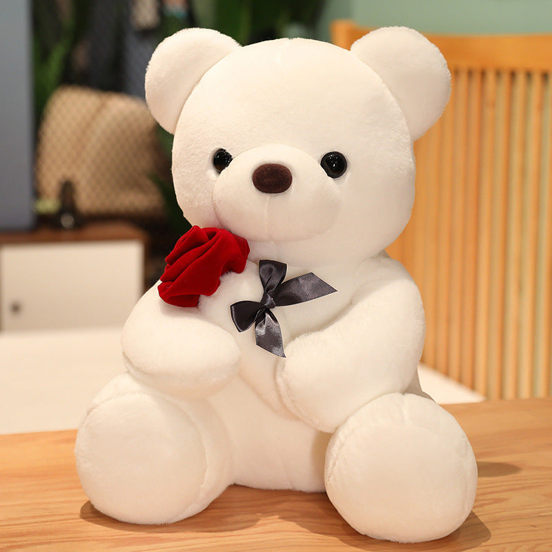 Sainishops™23 45cm New Lovely Hug Roses Teddy Bear Plush Pillow Stuffed