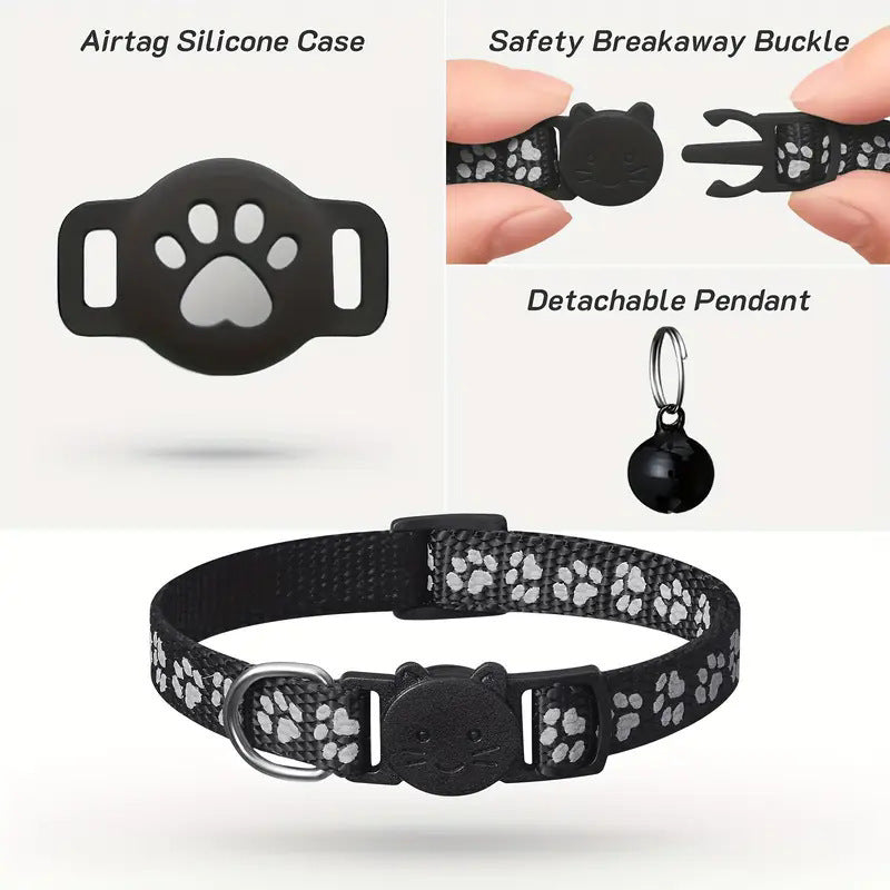 Sainishops™Creative Cartoon Printed Pet Cat Locator Collar
