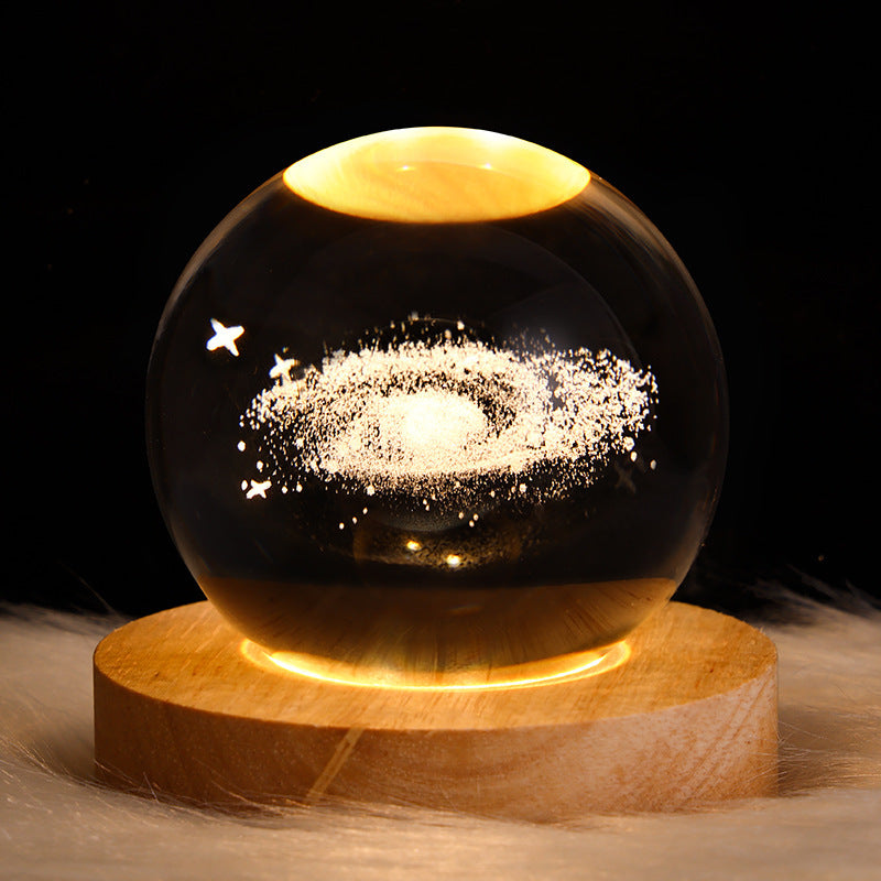 Sainishops™LED Night Light Galaxy Crystal Ball Table Lamp