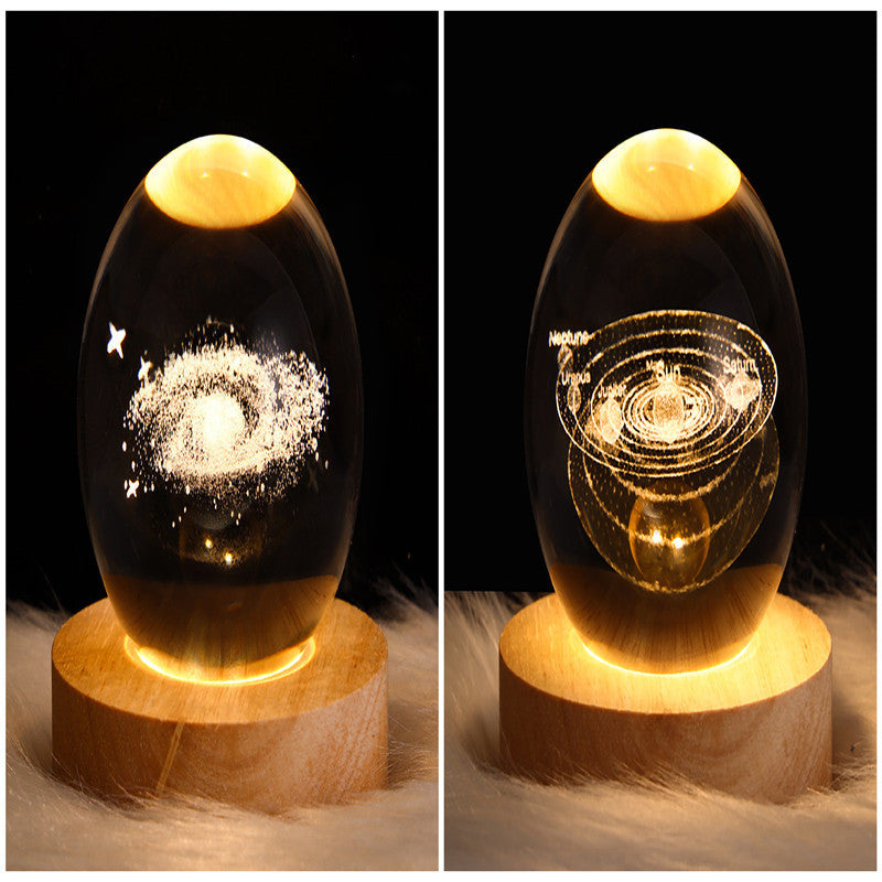 Sainishops™LED Night Light Galaxy Crystal Ball Table Lamp