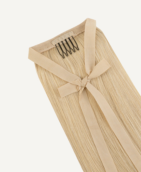 ponytail - light blonde.