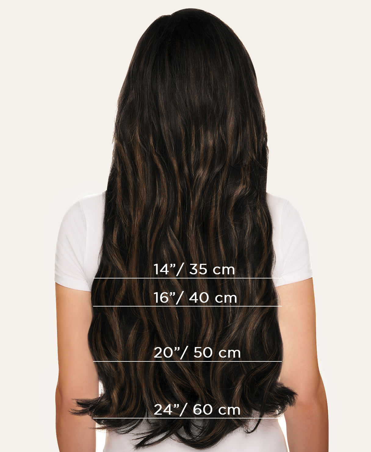 tape-in hair extensions dark highlights.