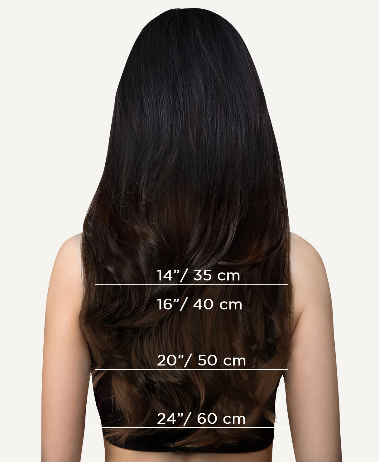 tape-in hair extensions dimensional brown.