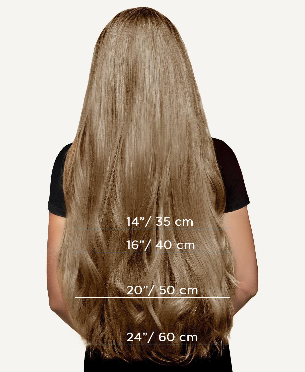 tape-in hair extensions ash blonde.