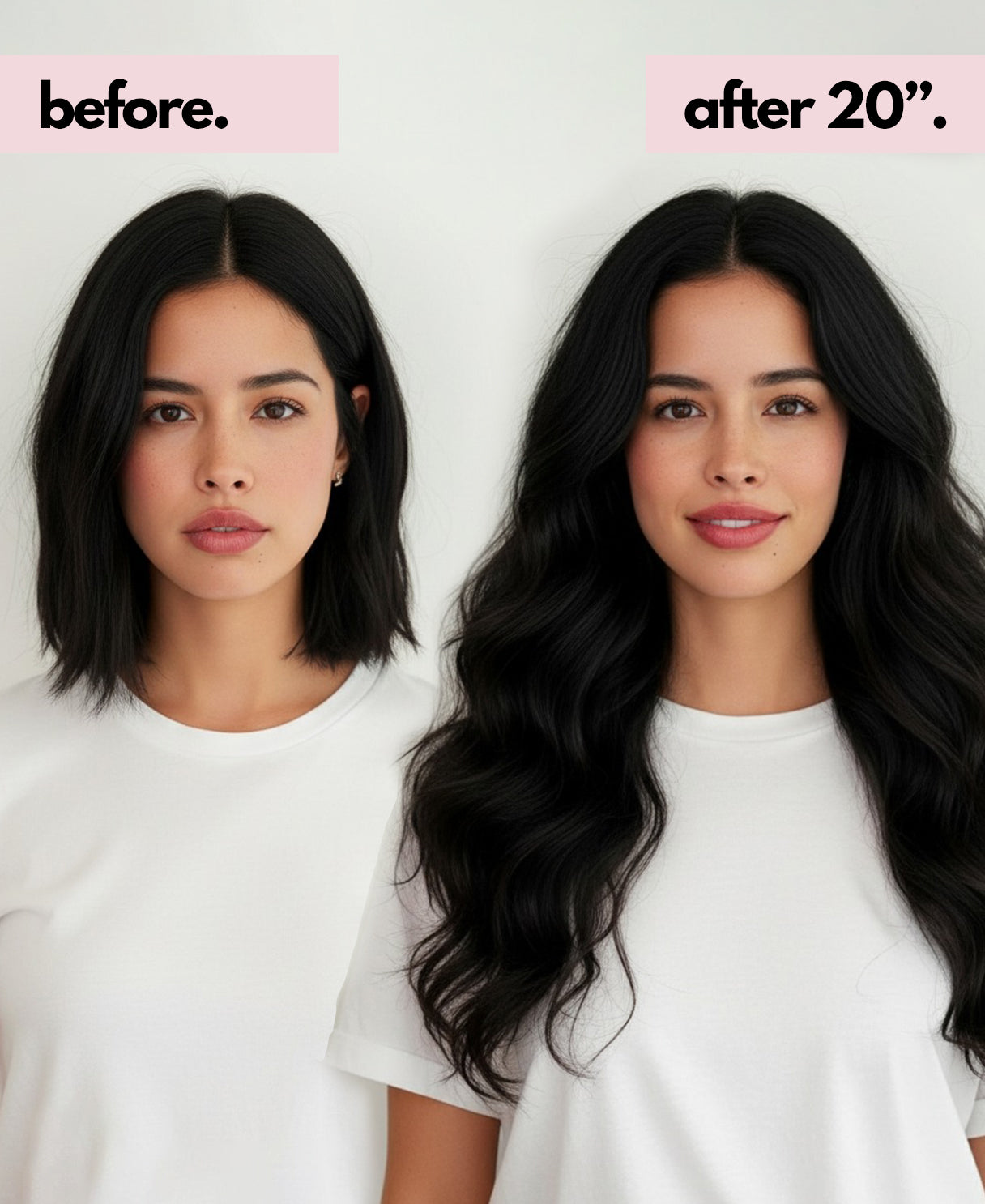 clip-in hair extensions natural black.