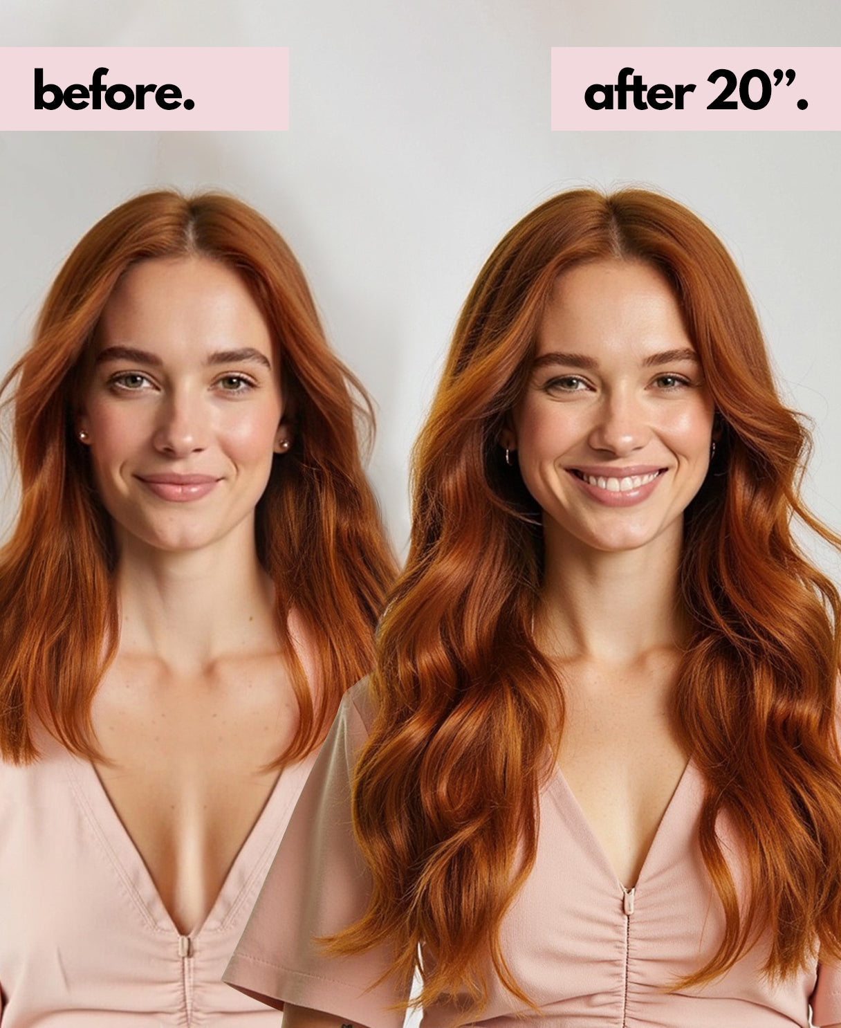 invisible clip-in extensions gingerbread.